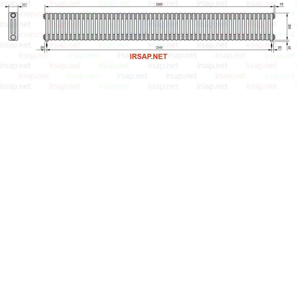 Радиатор IRSAP Tesi 30300/53 T16 CL 01